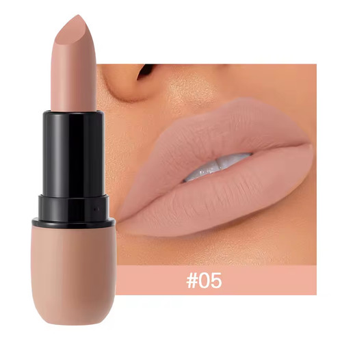 6-Color Matte Lipstick: Velvet Lip Color, Smooth, Waterproof, Long-Lasting Color
