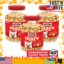 3 Pack Milk-Bone MaroSnacks Small Dog Treats With Bone Marrow and Calcium, 40 oz