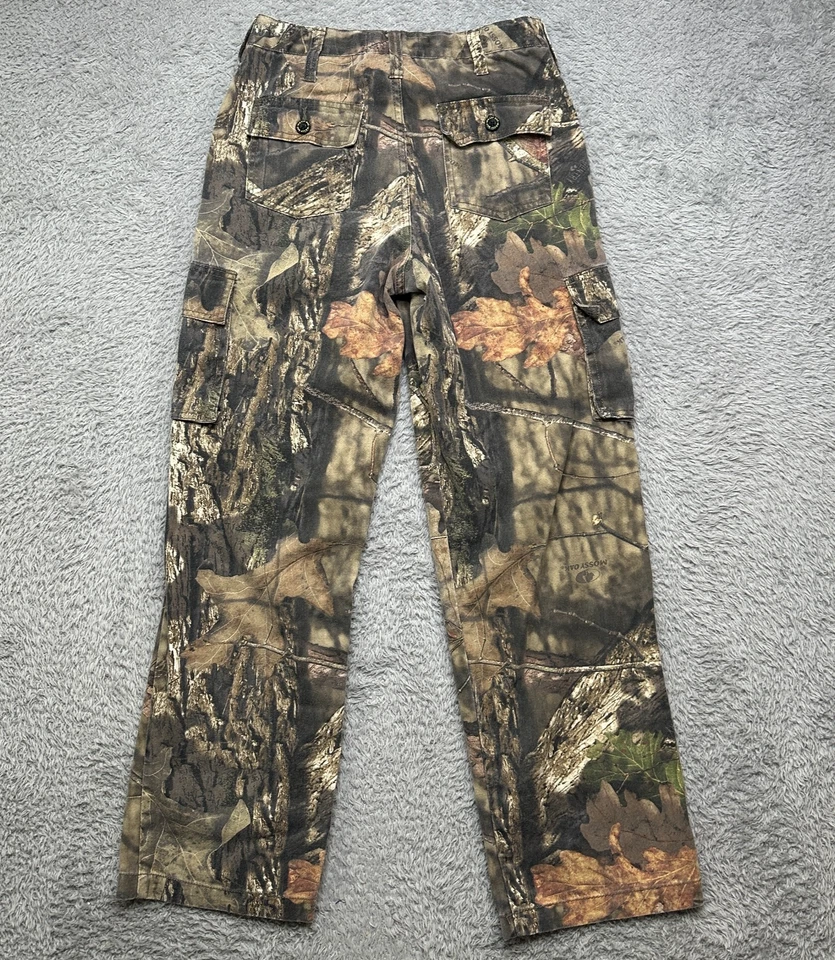 Mossy Oak Pants Mens 28x29 Camo Cargo Hunting Woodland Quiet Fabric - Image 2 of 4