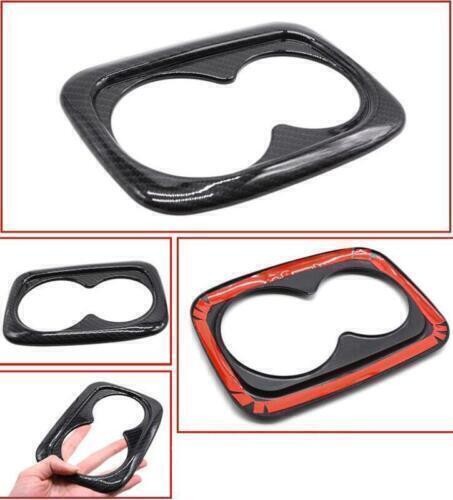 Carbon Fiber Rear Water Cup Panel Cover Trim – Fits Honda CR-V 2012-2016