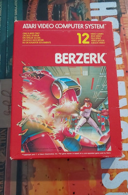Berzerk (1982) ATARI VCS 2600 (Modul, Manual, Box) Classic 8-bit CIB works