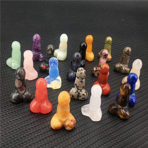 Wholesale Natural mix mini Penis Carved quartz Crystal Massager Wand Healing - Picture 275 of 296