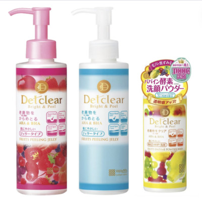 MEISHOKU Detclear Bright&Peel AHA&BHA Peeling Jelly 180ml - 3 Types US Seller