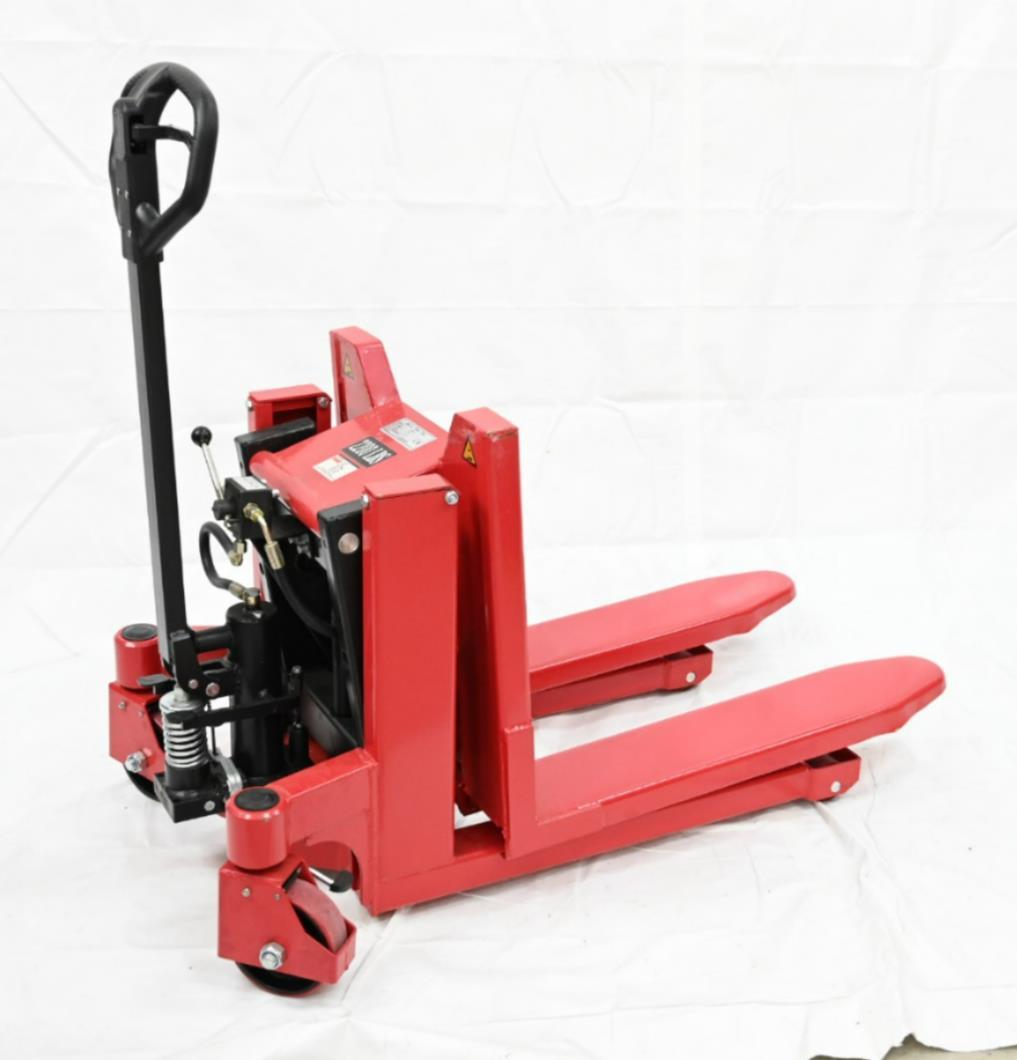 Dayton 33W285 Manual HighLift Pallet Jack, 2,200 lb Load Capacity, Red