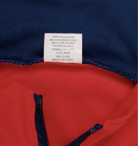 St. Louis Cardinal #13 Coca-Cola Schnucks 1/4 Zip Red Pullover Jersey Men's XL - Picture 4 of 16