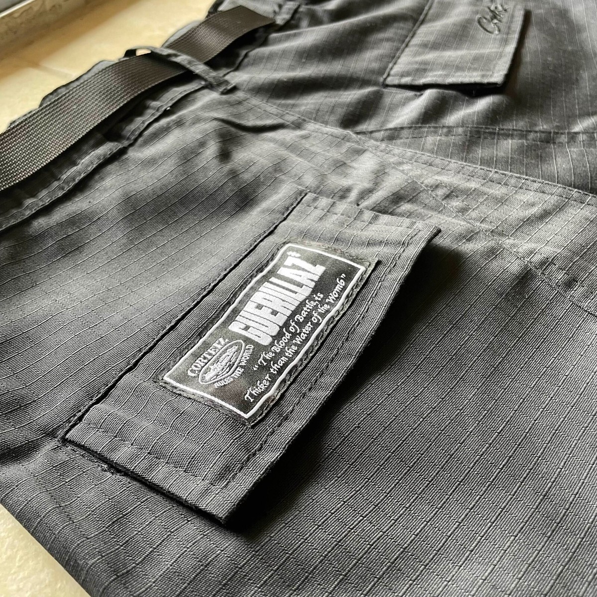 パンツ PDF channel guerrilla cargo denim black PDF channel guerrilla cargo denim black