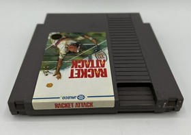 Nintendo NES Racket Attack Tested & Working Authentic Jaleco Game Cartridge 1988