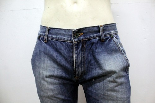 Dondup Jeans Mens Pants Size 32 / 46 Blue Regular Cotton Pants - Picture 2 of 14