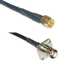 RFC195 SMA MALE to BNC Flange Female Coax RF Cable USA-Ship Lot