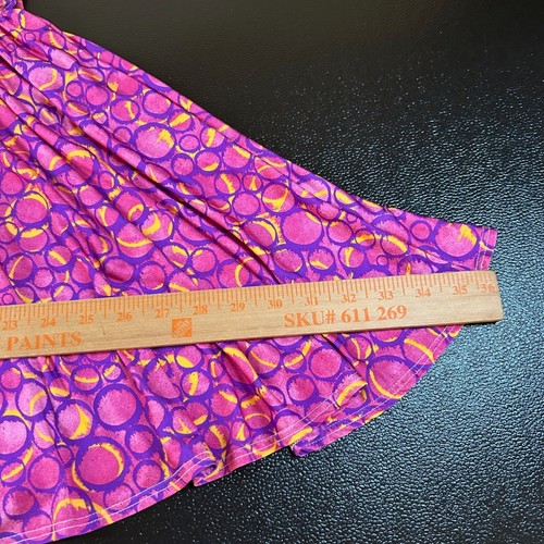 Dot Dot Smile Twirl Dress Purple Pink Yellow Circles Sleeveless Girls size 7 - Picture 7 of 9