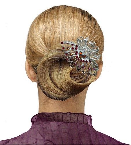 Dz Pk JCGY Hair Claws Metal Jaw Clips Antique Silver Trim Bridal Claw NF86480-1 - Picture 8 of 10