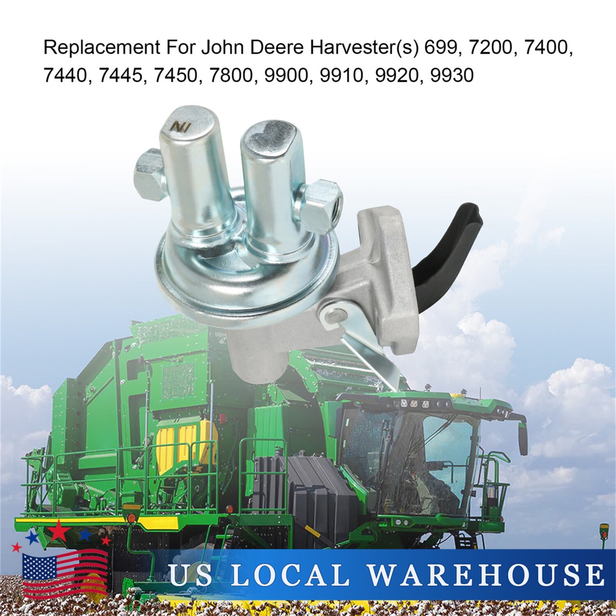 Pompa Carburante Meccanica Diesel Per John Deere 4020 3020 4050 7700 – RE42211 - Foto 2