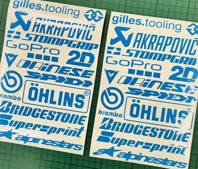 Aufkleberset Race Sponsoren bluefire S1000RR & S1000R 24-teilig