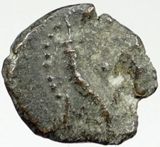 103BC Ancient Bible Greek JERUSALEM Coin JEWISH Kng JANNAEUS HENDIN 1145 i119893