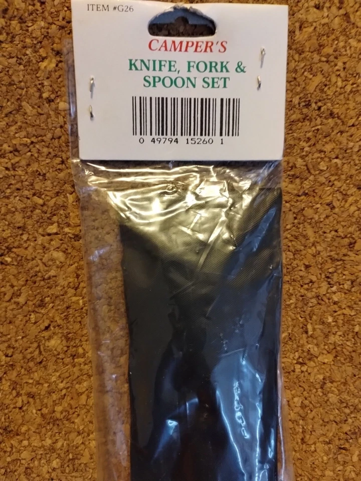 Juego de cuchillos, tenedores y cucharas Trail Boss Camper cubiertos de camping acero inoxidable ☼ Foto 4 de 4