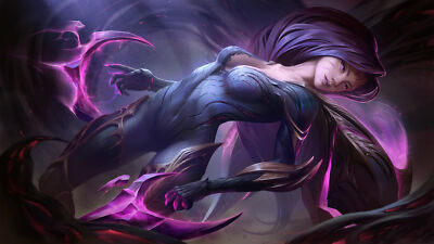 League of Legends michael haydar drawing kaisa purple playmat gaming mat