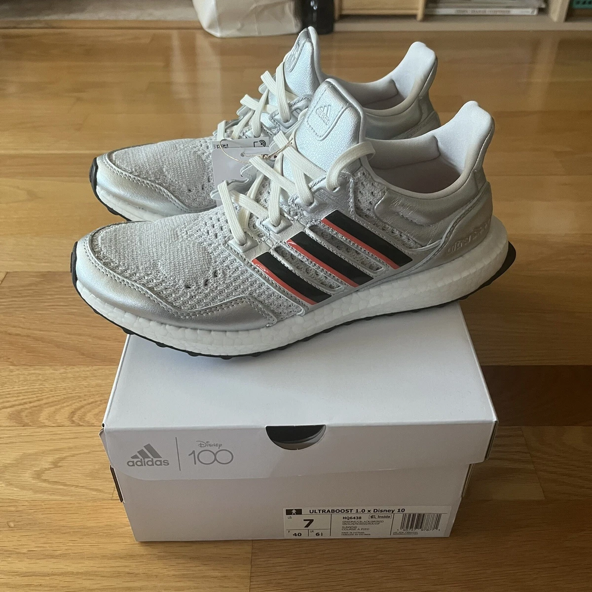 Disney 100 Anniversary Adidas Ultra Boost 1.0 Silver New Size 7