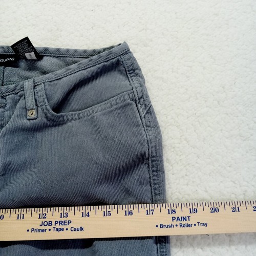 Express Jeans Corduroy Pants Womens Juniors 5/6 Gray Cotton Poly Blend 29 - Picture 6 of 11