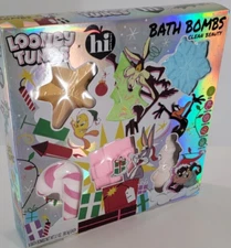 Hi Peach Layne Looney Tunes 6 Holiday Shape Bath Bombs Set New