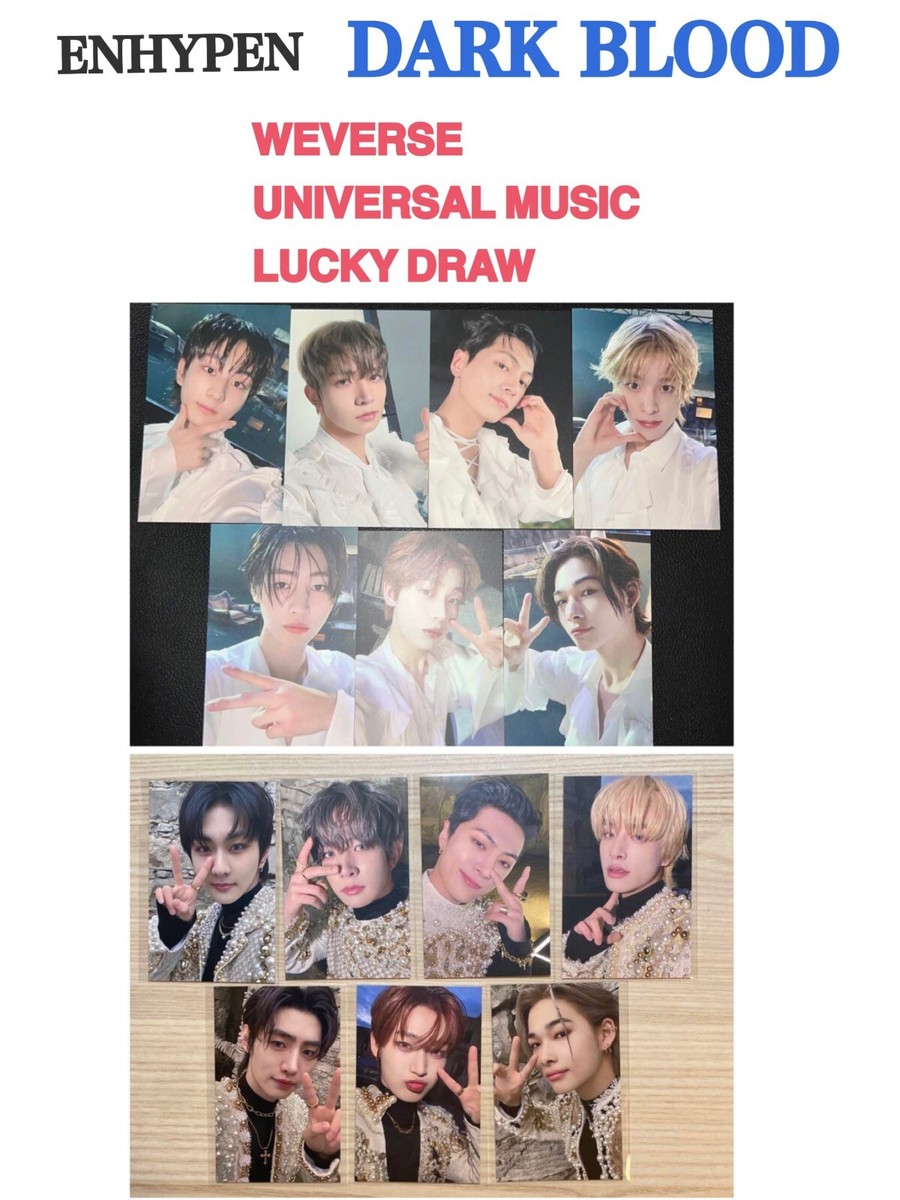 ENHYPEN DARK BLOOD Lucky draw Weverse UMS Japan limited ENHYPEN DARK BLOOD Lucky draw Weverse UMS Japan limited