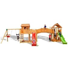 Maxi set in legno Fungoo SMILE FARM parco giochi da giardino