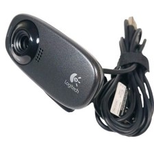 Logitech C310 USB HD Webcam Black Zoom Work Travel w/ Software