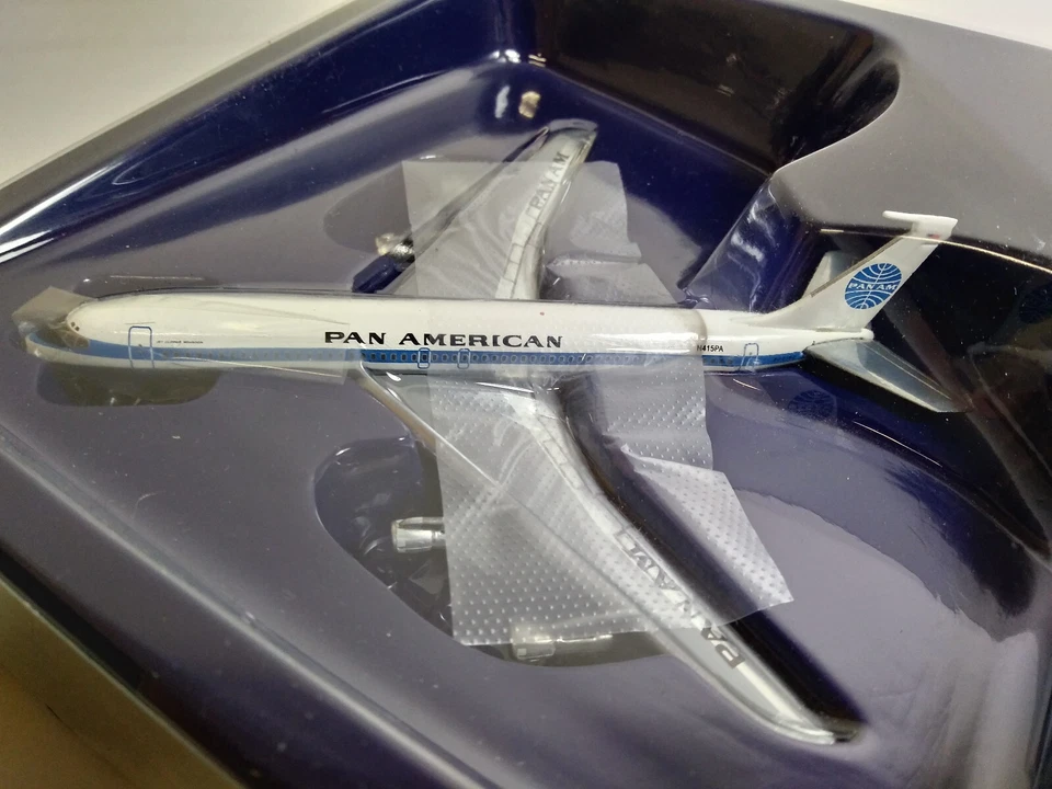 Gemini Jets 1:400 Pan Am B707 Classic Chrome Belly – Rare MINT Die-cast Model - Immagine 2 di 4