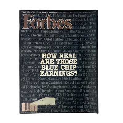 Forbes Magazine February 2, 1981 How Real Are Those Blue Chip Earnings?