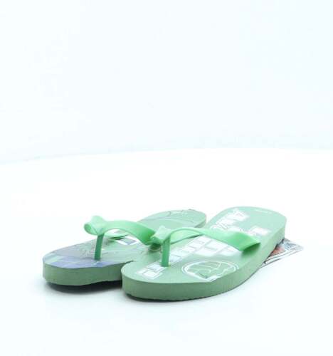Vorgetragene grüne Gummi-Flip-Flop-Sandale für Jungen UK 11 EU 29 - Avengers - Bild 1 von 12