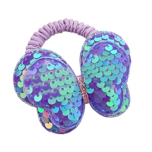 Butterfly Scrunchy Women Blingbling Hair Scrunchies Lady Casual Hair Accessories - Picture 11 of 15