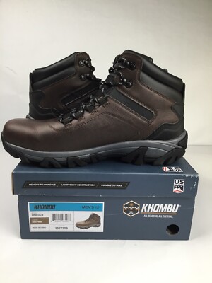 Khombu Lincoln Waterproof Mens Size 12M Brown Leather Hiking Boots‎ Khombu Lincoln Men main image 3