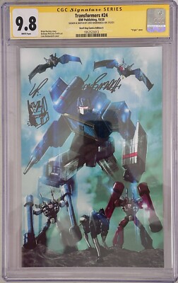 TRANSFORMERS #24 IDW CGC 9.8 SOUNDWAVE SIGNED & REMARKED BY LIVIO RAMONDELLI