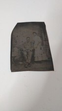 Antique 1800s Tintype Photo Soldier and Wife - Victorian Era Couple Photograph