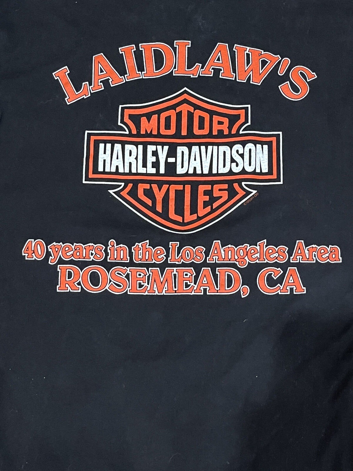Harley Davidson Motorcycles Laidlaw Adult Mens Sz Large TShirt EUC eBay