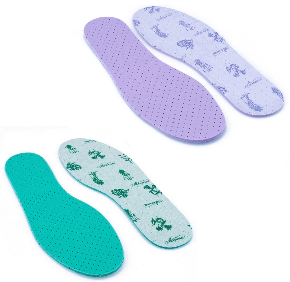 SOLA ANTI ODOUR EATERS INSOLES SHOE INNER SOLE DEODORISING MINT OR LAVENDER SCENT