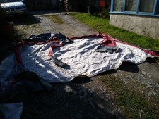 Trio Sport Classic Red Awning Rail Approx 3.4mtrs Wide No Poles No Windows Etc