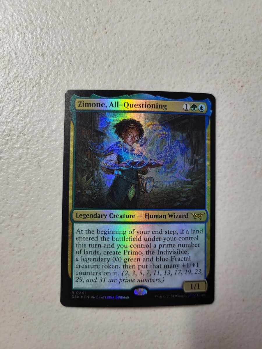 1x MTG Zimone, All-Questioning (241/469) Duskmourn House of Horror NM FOIL  | eBay