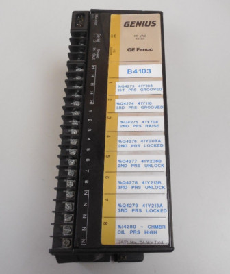 GE FANUC GENIUS IC660TSD100B I/O MODULE TERMINAL ASSEMBLY 115V 60HZ -FREE SHIP
