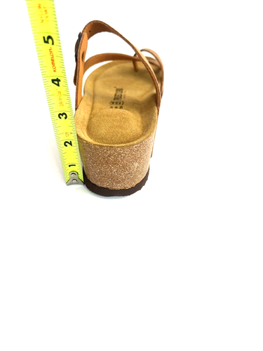 NEW Project Cloud Bailey Brown Leather Wedge Sandals Women Size 10 - Picture 12 of 19