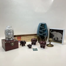 Meditation Decor Lot Buddha Head Waterfall Incense Burner Elephants Boho Home