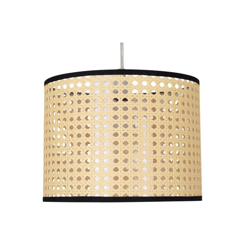 Set of 2 Natural Wicker Rattan 25cm Easy Fit Ceiling Lightshades Pendant Shades - Picture 2 of 8