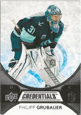 2021-22 Upper Deck Credentials Philipp Grubauer #27 Seattle Kraken