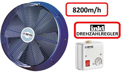 TURBO Axialventilator Lüfter mit Drehzahlregler 250 300 350 400 450 500 550 600