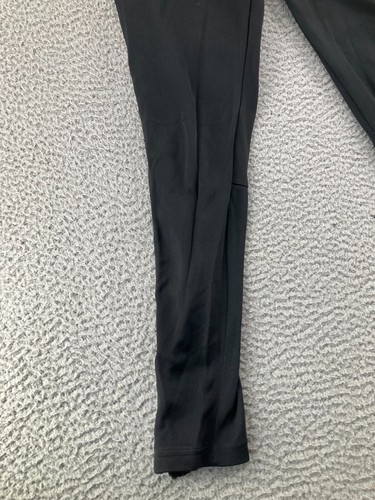 Adidas Pants Mens Medium Black Track Climacool 3 Stripe Elastic Waist Ankle Zip - Picture 5 of 23