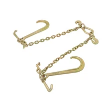 New V-Chain Bridle w/ 15" Large J Hooks, T- Hook&J-Hook w/Grab Hooks 2' Legs G70