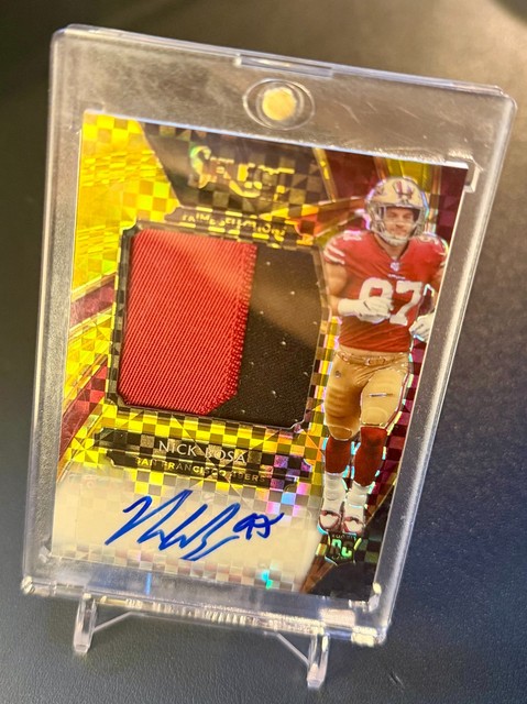 2019 Select Prime Selections Nick Bosa HUGE TWO COLOR RPA PATCH - FREE SHIPPING!