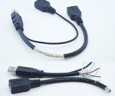 4pcs Super Speed USB 3.0 Male to USB 3.0 Female  USB 2.0 Female Y Adapter Cable