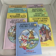 Disney Small World Library Adventures in Countries Lot of 9 Hardcover Book Set