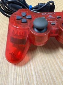 Sony PlayStation 2 PS2 DualShock 2 SCPH-10010 OEM Controller Clear Red Japan