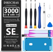 Battery for iPhone SE 2016 First Gen 3000mAh High Capacity 0 Cycle Li Polymer